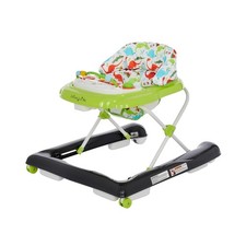 2 In 1 Baby Walker And Walk Behind Adjustable Seat With Back Support Green Color