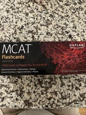 Kaplan MCAT Test Prep Flashcards-Fourth Edition