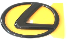 FITS LEXUS IS250 FRONT EMBLEM W ALIGN PINS PEARL BLACK 06 07 08 09 10 11 12