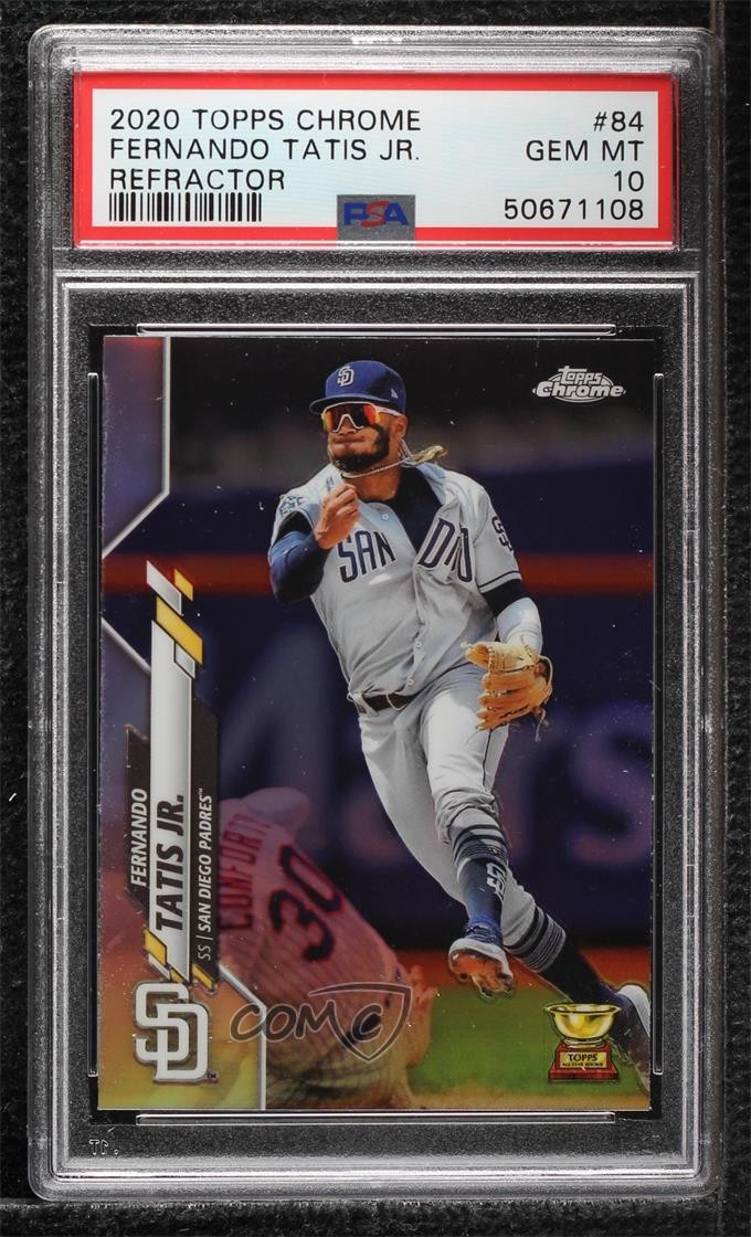 2020 Topps Chrome Refractor Fernando Tatis Jr #84 PSA 10 GEM MT o7m
