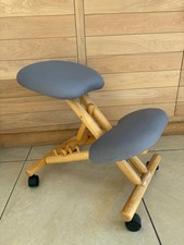 Kneeling Posture Chair Ergonomic Adjustable Office Desk Stool Back Support