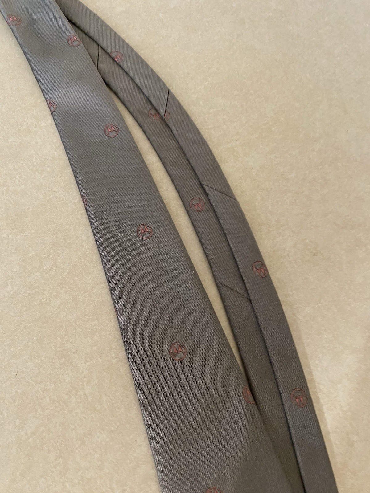 Gray & Pink Logo Pattern Givenchy Monsieur Tie - image 3