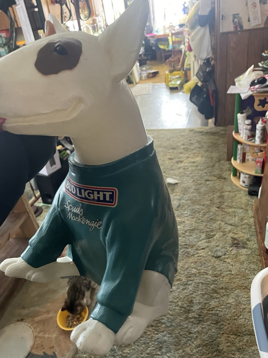 Rare 1986 Spuds Mackenzie Bud Light Beer Bar Lamp Dog Blow Mold