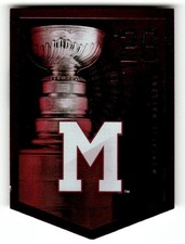 2011-12 Panini Molson Coors Banner Stanley Cup Montreal Maroons Logo Montreal