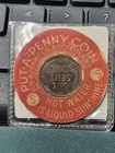 VINTAGE PUT A PENNY COIN 1941-D UNC HOT WATER LIQUID SUNSHINE ADV LINCOLN CENT