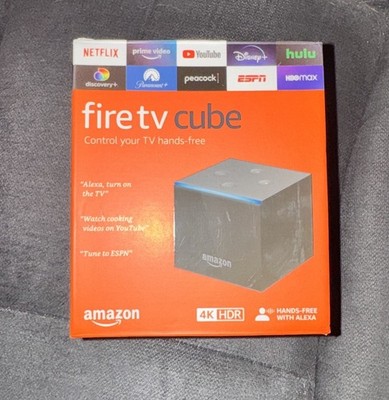 Amazon Fire TV Cube 2nd Gen Streaming Media Player + 3rd Gen Alexa Voice Remote