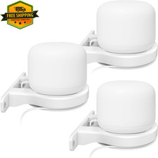 3 Pack ABS Wall Mount for Google Nest Wifi Router   Sleek  Secure White 