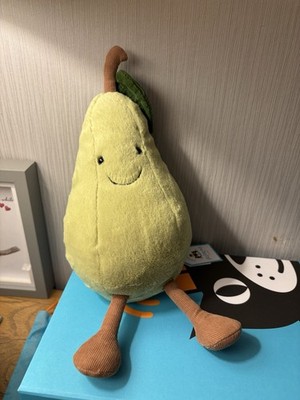 Jellycat Amuseable Pear Neu mit Etikett 100 % Original nicht mehr produziert (leicht gebogenes Etikett)