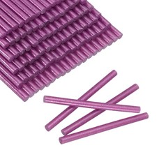 100pcs Mini Glue Stick 0.3"x3.9" High-Stick Hot Glue Gun Stick, Glitter Rose Red 0.21 per stick