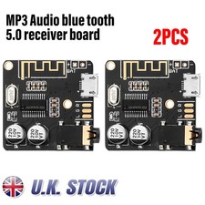 2pcs New Bluetooth Audio Receiver Board BT 5.0 Stereo Audio Amplifier 3.7-5V Car