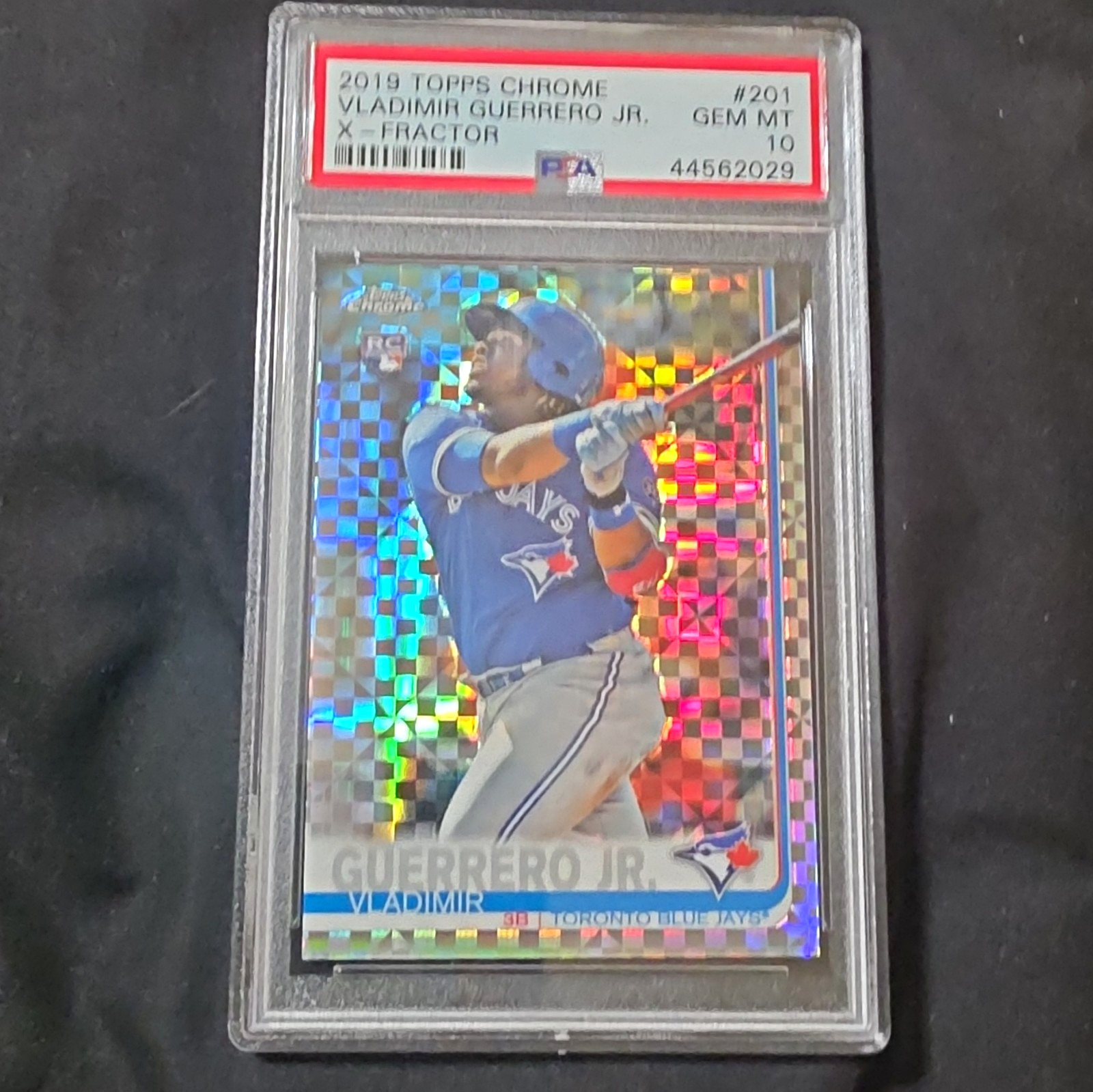 Topps Chrome 2019 - Vladimir Guerrero Jr. #201 Blue Jays X-Fractor RC PSA 10