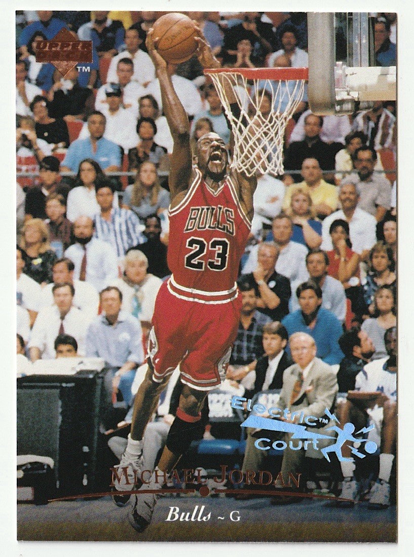 1995-96 Upper Deck #23 Michael Jordan Electric Court Chicago Bulls HOF