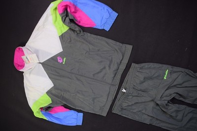 Lotto Vintage Trainings Anzug Track Jump Suit Sport Jogging 90er Nylon Italia L