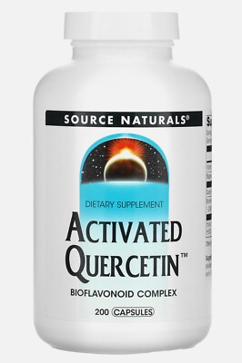 Source Naturals Activated Quercetin 200 Capsules Dairy-Free, Egg-Free, 2/27