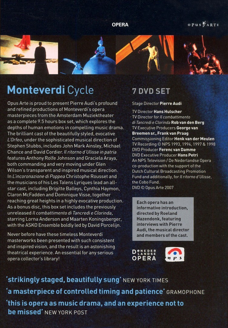 MONTEVERDI - MONTEVERDI CYCLE NEW DVD 809478009726| eBay MONTEVERDI - MONTEVERDI CYCLE NEW DVD 809478009726| eBay