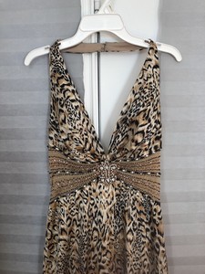 gold leopard print dress