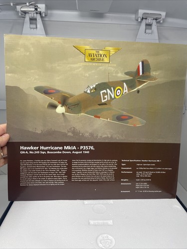 Corgi AA35501 Hawker Hurricane 1:32 MK1 P3576 GN-A 249 Segunda Guerra Mundial Boscombe Down 1940 - Imagen 8 de 13