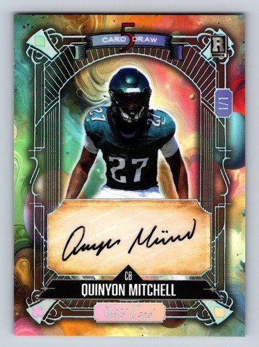 2024 Wild Card 🔥5 CARD DRAW🔥 Quinyon Mitchell 💢AUTO💢 1/1