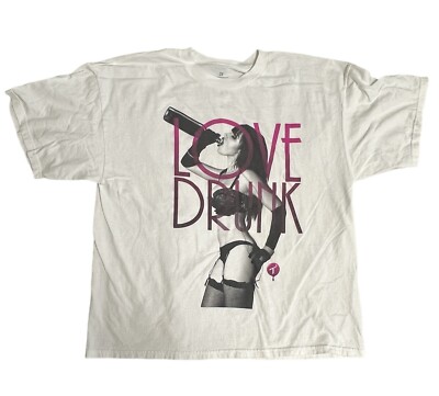 T.I.T.S. Two in the Shirt LOVE DRUNK White Men s 2XL XXL