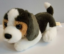 Beagle Miyoni Tots By Aurora World Plush White Brown Dog Stuffed 10" inch.