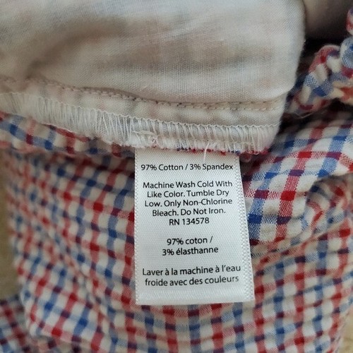 Vineyard Vines Boys Red, White And Blue Gingham Seersucker Shorts sz12 - Picture 7 of 15