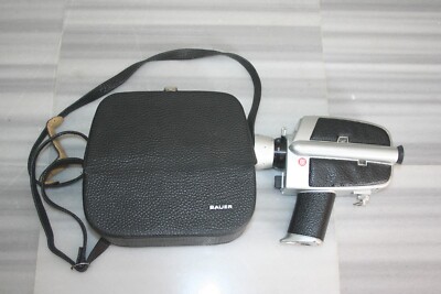 BAUER SUPER D3 Kamera 1:18/10.5-32mm Super 8 + Vintage Tasche (no nikkon, canon)