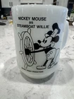 vintage Mickey Mouse Steamboat Willie 1928 Pepsi Collector mug Milk Glass