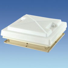 MPK Motorhome Rooflight Vent 400 x 400 Skylight Flynet & Blind White RV - 900043