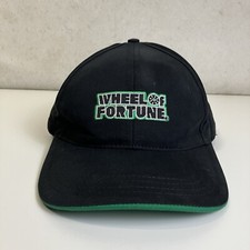 Wheel Of Fortune Snapback Cap Hat Made In USA Black Embroidered Black