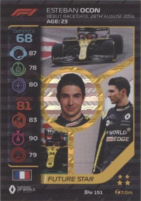 2020 Topps F1 Turbo Attax - Esteban Ocon #151 - 1 of 1
