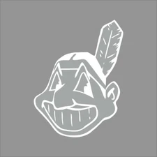 Cleveland Indians MLB Team Logo 1 Color Vinyl Decal Sticker Car Window Wall