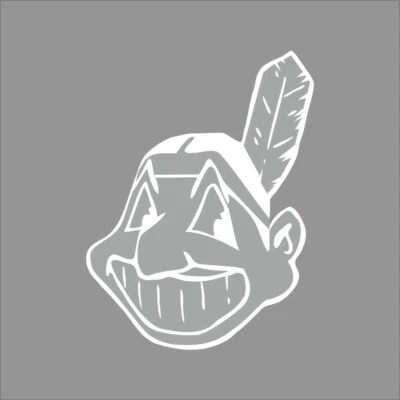Cleveland Indians MLB Team Logo 1 Color Vinyl Decal Sticker Car Window Wall