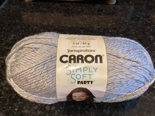 1 Caron Simply Soft “Party” Silver Sparkle - 第 1/2 張圖片