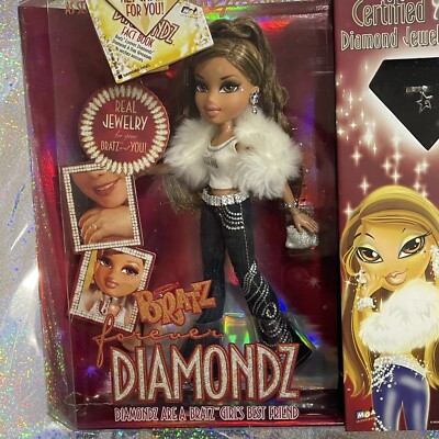 2006 BRATZ Fashion DIAMONDZ YASMIN Doll Set New In Box Rare! With Ring