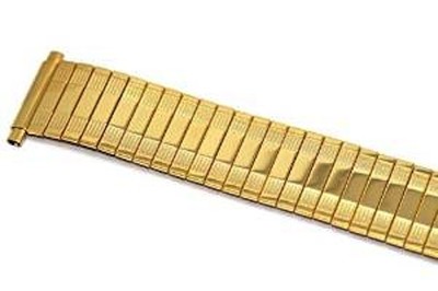SPEIDEL 18-22MM GOLD TWIST O FLEX STRETCH METAL EXPANSION STRAP WATCH BAND
