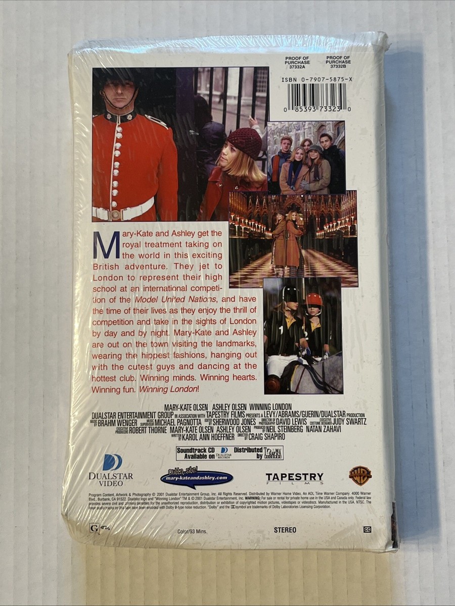 Winning London (VHS, 2001, Clamshell) Sealed, Mary-Kate and Ashley