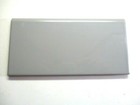 1 Bullnose Wall Tile Turkey 7-7/8" X 4" Gray Gloss Ceramic Cap Porcelain Vintage