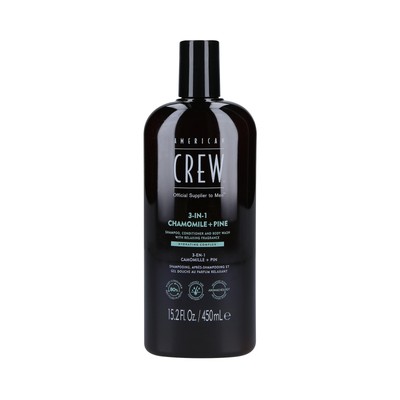 AMERICAN CREW 3-IN-1 CHAMOMILE&PINE Shampoo Spülung und Duschgel 450 ml
