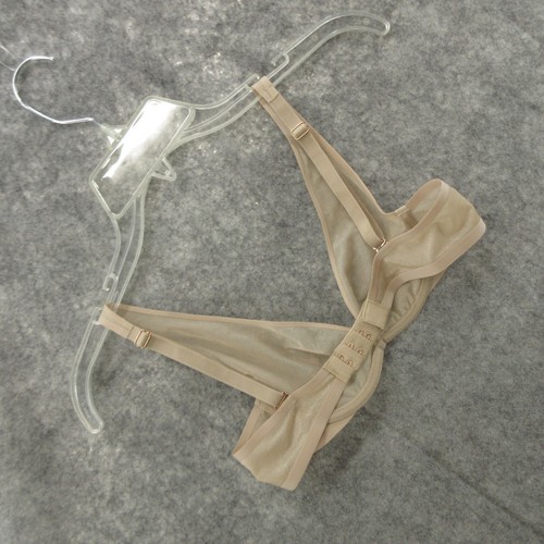 Soma Bra 32A Sheer Shape Plunge Solid Nude Hook and eye Sheer Adjustable New - Picture 10 of 11