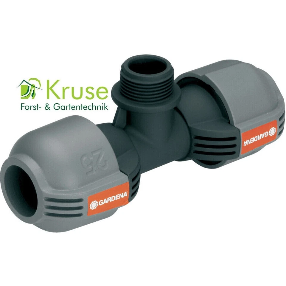 Gardena T-Stück 2787 für Pipelinesystem, 25mm x 3/4" AG x 25 mm, 2787-20, H109 - Bild 1 von 1