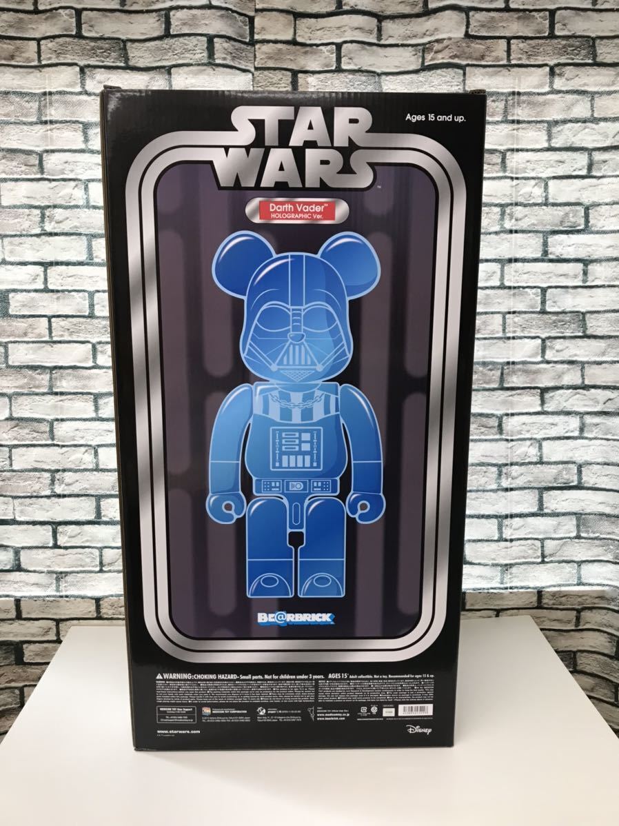 New MEDICOMTOY BE@RBRICK STARWARS Darth Vader Holographic New MEDICOMTOY BE@RBRICK STARWARS Darth Vader Holographic
