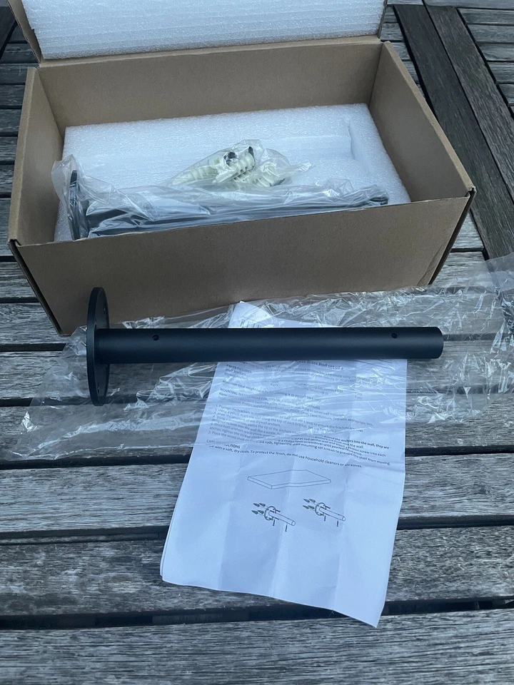 Rejuvenation 10" Brass Rod Shelf Brackets Set of 2 in Bronze Matte Finish NIB Foto 4 de 4