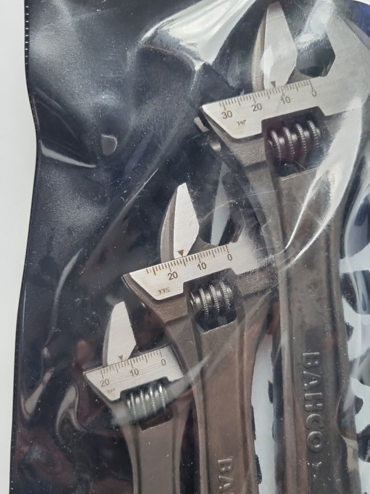 BAHCO ADJUSTABLE WRENCH SET, 6in. 8in. & 10in. ADJUST3 eBay