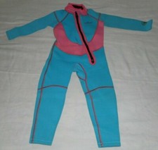 DIVE  SAIL Wetsuit Blue Pink Youth Size Medium 100/55 Neoprene Swim Surf New