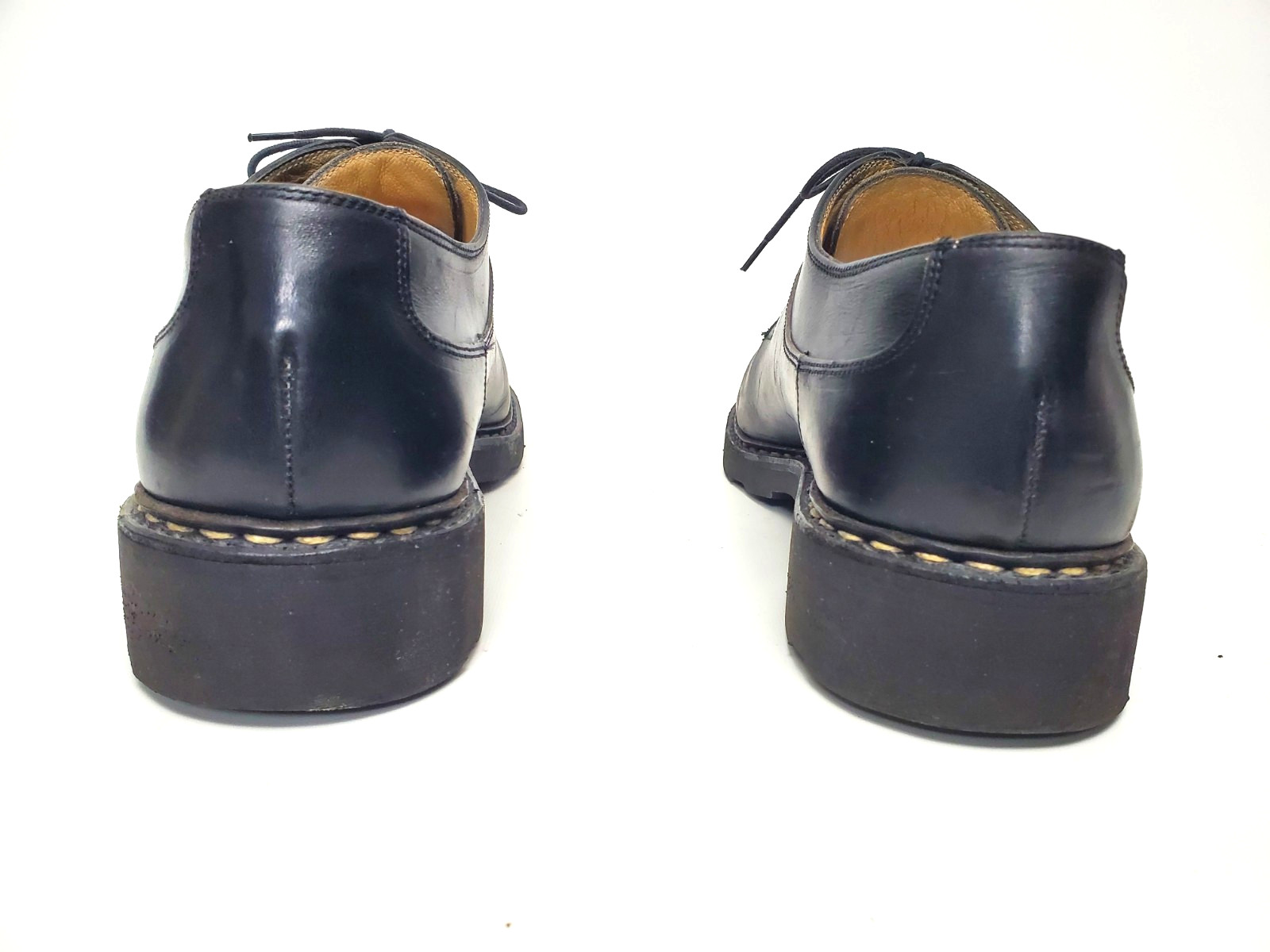 Paraboot Avignon Black Split Toe Comfort Derby Shoes Men's US 10.5 R image 5