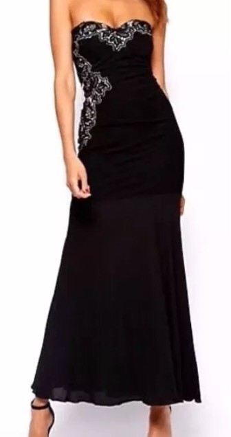 Lipsy Lace Applique Bandeau Fishtail 