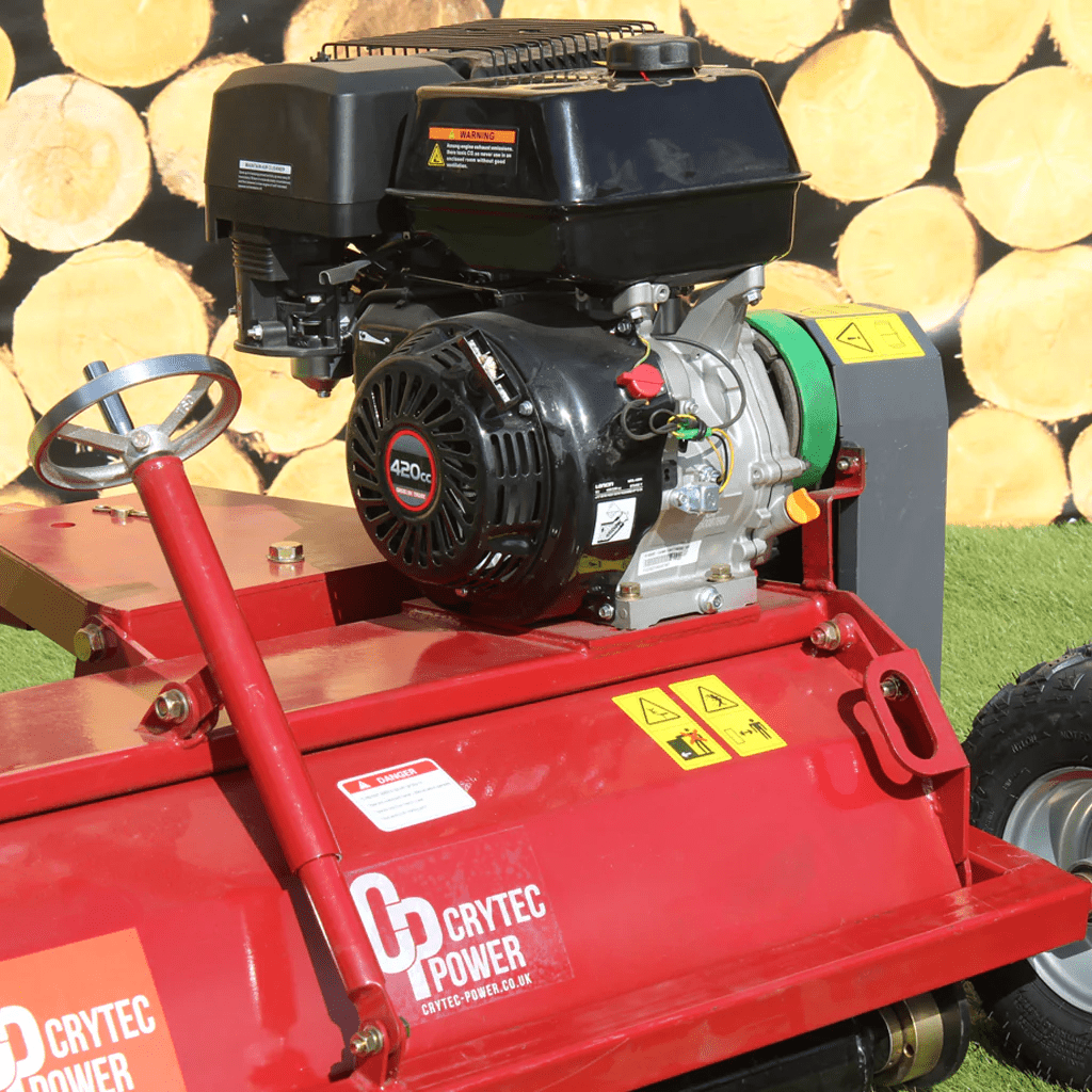 Crytec Power 15HP ATV mower Flail Mower 1.2m cutting width 4ft Quad