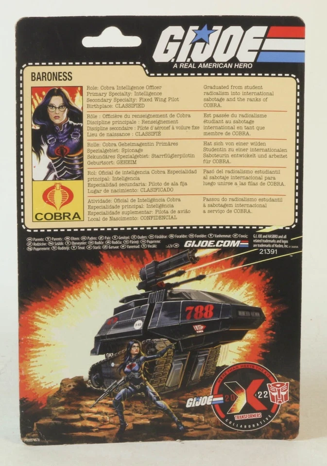 GI Joe Baroness de Megatron Hiss Combo Hasbro Foto 2 de 2
