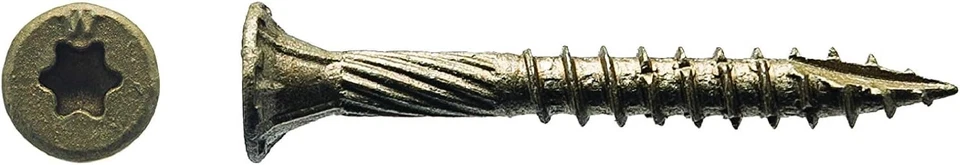 Big Timber 1BTx9112 #9 x 1-1/2» T-25 бронзовая звезда плоская головка Ext. Винты (140/коробка) - Изображение 2 из 2