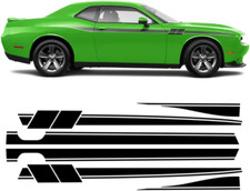 Side Stripe Racing Graphics Vinyl Decal Sticker Kit Stripes Compatible for Dodge